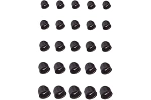 5X HEX NUT Cover Cap M4 till M30 skyddsbult rund hexagon kupol svart skruvhuvud BIL plast (M8/Hex 13 mm)