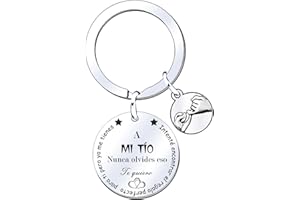 MNBVBV Llavero para Hombres Regalo Familiar Colgante con Grabado Traté de Encontrar el Regalo Para Ti Pero ya Me TienesPara Hermano Hijo