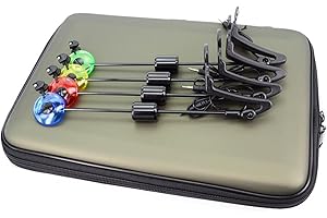 Yius Ensemble de balançoires de pêche, indicateur de bâton de mer, ensemble de balançoire, alarme de morsure pour sports de plein air, outils de chute de carpe