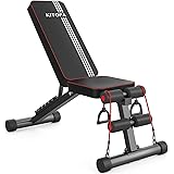 Panca Pesi Regolabile Kitopa, Panca Pesi Versatile, Panca Pesi Pieghevole Multifunzionale per Allenamento di Forza Domestico,