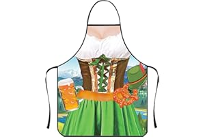 HUSALSEA Tablier de Barbecue pour Homme Oktoberfest Munich – Tablier Résistant et Stylé pour BBQ, Idéal pour Grillades et Fêtes, Tablier Amusant et Ajusté, Imperméable