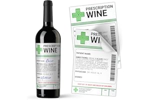 PANDA LOCO Etiqueta engomada de la etiqueta engomada de las bebidas divertidas del regalo de la botella de alcohol médica de la