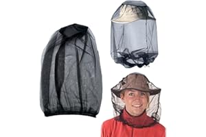 JOCXZI Cagoule Noire Anti-moustiques, Hotte Extérieure pour Apiculteurs, pour la Pêche, Le Camping et L'alpinisme,Anti-Insectes, adaptée à l'extérieur, au Camping et au Voyage,4 pièces