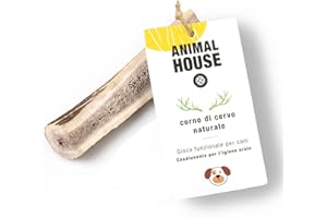 Animal House - Corna di Cervo Premium per Cani Sezionate - 100% Naturali e Resistenti - Migliora l'Igiene Orale - Adatte a Tutte le Taglie - Cruelty-Free (XS)
