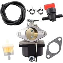 ZAMDOE 36356 Filtre à Air 36357 Pré-Filtre Pour Tecumseh OHV110 OHV115 OHV125 OHV130 OHV150 OHV155 OHV160 OHV165 OHV170 OHV175 Moteur Vertical 4 Cycles, Avec Filtre à Carburant - Bricolage
