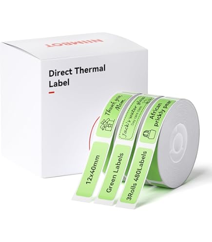 NIIMBOT D101 Label Maker Tape - 25x100mm White Thermal Paper 65 Labels/Roll