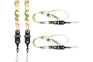ZIJANG Correa Movil Lindo, 4 Piezas Cordon para Movil, Colgante para Movil, Diseño a Presión, Lindo Dibujo, Adecuado para Teléfonos Móviles, Cámaras, Llaveros y Unidades Flash USB