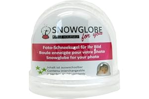 SCHNEEKUGELHAUS 50008 Foto globo de nieve con base transparente con glitter y nieve