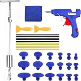 Tosucs Car Dent Puller Kit,Paintless Gold Dent Puller Kit,Body Repair Tools,with T-Bar Puller Hammer Puller Rod Puller