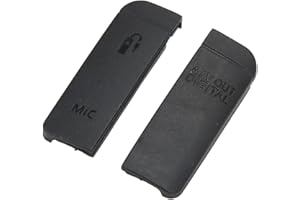 Annadue Ersatz-Seitentür für, Bequeme Gummi-USB-HDMI-Seitentür-Kamera-Datenschnittstellen-Schutzabdeckung für 6D