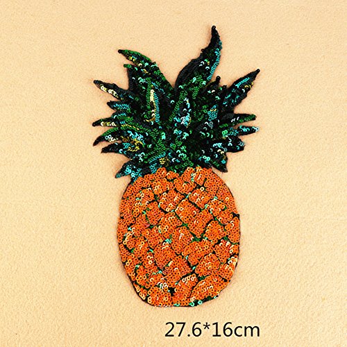 Blue Vessel 1 Stück Ananas Blume Stickerei Nähen Bügeln auf Patches Abzeichen Tasche Applique Kleid T-Shirt Jeans Hut Cheongsam Für Dekor - 6