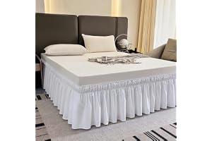 100–220 x 200 cm svart halkfri sängkappa sängkappa elastisk divankjol dubbel volanger enkel säng kappa kappa