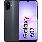 Samsung Galaxy A07 LTE، هاتف ذكي يعمل بنظام Android، ذاكرة وصول عشوائي 4 جيجابايت، ذاكرة 128 جيجابايت، أسود، شاشة كبيرة، مع معالج 6 نانومتر (سامسونج تركيا