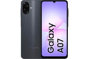 Samsung Galaxy A07 LTE, Android Smartphone, 64GB Storage, 4GB RAM, Black, 6x OS Upgrades, Large Display, 6nm Processor (UAE Version)