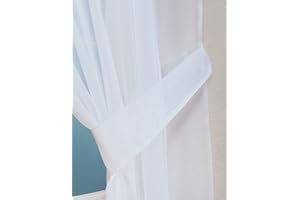 John Aird Pair Of Voile Tie Backs (White)