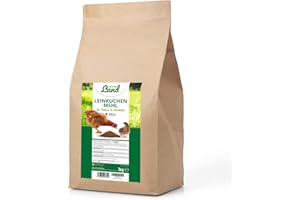 HÜHNER Land I Farine de Lin Poulets & volailles 1kg I Pas de génie génétique, tourteau de Lin complément Alimentaire pour l'alimentation des Poulets, Farine de Lin, Farine de Lin