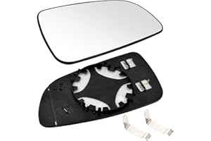 Naseom Ersatzspiegelglas für Astra H 2004-2008, beheizbare Asphärische Spiegel, Verstellbar, Geeignet Rückfahrglas für ABS-Außenspiegel (Rechts)