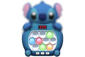 DOUER Pop It Electrónico, Juego de Burbujas de Empuje rápido para Niños y Adultos, Puzzle Pop Juegos Interactivos con 4 Modos de Juegos (Mon)