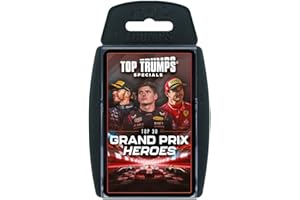 Top Trumps Grand Prix Specials Card Game, Play with Max Verstappen, Carlos Sainz and Emerson Fittipaldi, educational gift for ages 8 plus
