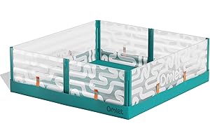 Omlet Foldable Hamster Playpen with Floor | Pop Up Style Opens & Closes in Seconds | Offer Extra Space to Your Hamster | Removable Floor Protector | Indoor or Outdoor use | Small