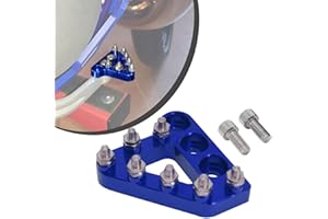 JFG RACING Pedal Freno Trasero Moto,Billet Pedal de Freno Trasero Step Reemplazo de Punta - 125 250 300 350 450 530 690 950 990 SX EXC XCF SXF XC XCW EXCF EXCW EXCF SMR - Azul