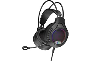 Econo Z-Force Stereo Gaming Headset for PC PS5 PS4 Xbox One Xbox Series X|S Nintendo Switch Over Ear headphones 1.8M Cable, Omnidirectional Microphone, USB and 3.5mm Jack, LED Light, Flexible Mic