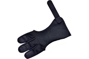 KURUGEILI Bågskytte handskar skytte jakt tre fingerskydd M storlek