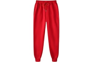 GÉNÉRIQUE Pantalon de Jogging Femme Sweatpants Taille Élastiqué avec Poches Pantalons de Survêtement Mode Sport Uni Sarouel Jogging Pantalon Workout Training Chaud Pants Automne Hiver 2025