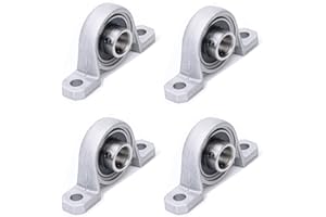 NEVYTOL 4 Piezas Rodamientos de Cojinetes, 8mm Base de Cojinete de Zinc, Rodamientos de Cojinetes con Soporte, Cojinete de Bloque de Almohada, para Impresora 6D