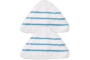 Haliya 2 Panni Lavabili per Black & Decker BHSM1615DAM-QS, FSM1616, FSM1605, FSM 1630, FSMP20, FSMH1321JMD, FSMH13151SM, Panni Rettangolari in Microfibra per Black & Decker Steam Mop scopa a vapore