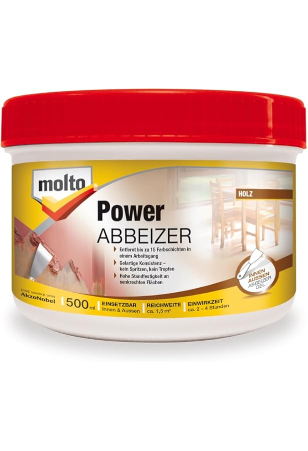 Farbentferner Für Beton, Fliesen & Holz - Umweltfreundlicher Lackabbeizer 120ml