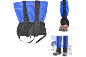 Helweet Legginsy turystyczne, wodoszczelne getry na nogi, ochraniacze śniegowe, ochraniacze outdoorowe, ochrona butów i nogawek spodni podczas wędrówek i trekkingu, do aktywności na świeżym powietrzu
