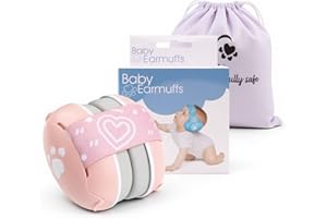 YAZOMA Baby Ear Defenders 0-36 Months - 2-in-1 Baby Noise Cancelling Headphones - CE & UKCA Certified