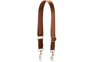 A ALLZEDREAM Allzedream - Correa ancha de repuesto para bolso cruzado, extremos de cuero ajustables