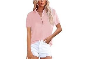 NONSAR Bluzka damska, elegancka, z długim rękawem, ze stójką, bluzka biurowa, luźna