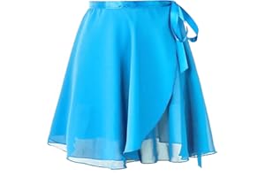Baisdan Gonnellino Danza Classica Donna Bambina da Gonna Avvolgente Gonna da Ballo in Chiffon Lacci in Vita Regolabili