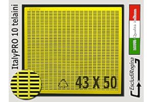 Agraria Ughetto Apicoltura ESCLUDI Regina in Plastica ItalyPro 43x50 Yellow | Stock 10 Pezzi | Made in Italy