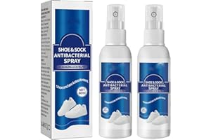 ENDXEDIO Shoe & Sock Antibacterial Deodorant Spray,Foot Odor Eliminator Shoe Deodorizer,Foot Spray Odor Eliminator Spray, Shoe Odor Eliminator,Foot Deodorant for Shoes & Gym Gear (2pcs)