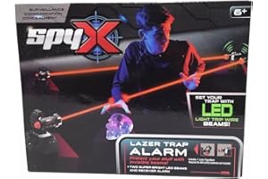 SHABJY Spy X Lazer Trap Alarm Set A Trap to Protect Your Valuables from Intruders and Thieves with LED Beams