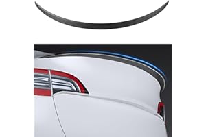 Ywooon Alerón de Fibra de Carbono Real para Tesla Model 3 Highland 2024 2025 ala del Alerón Trasero Mate para Accesorios Model 3 Highland (Fibra de Carbono Mate Real)