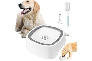 Lomhyve Gamelle Eau Chien Anti Eclaboussure, 1,5L Gamelle Anti Fuite Eclaboussure Chien, Gamelle Chien pour Animal Anti-Dé Bordement, Gamelle Eau Flottante, Gamelle Chien pour Chien