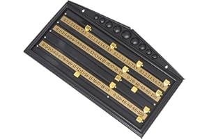 IMIKEYA Shuffleboard Billiard Pool Scoreboards Wall Hanging Plaque Score Standard Score Recorder for Home Game Supplies Black 71x40x3.5cm
