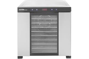 SousVideTools [SVT-12006 Hendi Deshidratador de Alimentos de Acero Inoxidable,10 bandejas, Panel táctil con Temporizador y Control del termostato, Grado Comercial, óptimo para Fruta, Carne y Verduras