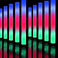 OLUPP Glow Sticks Bulk, 10 Pcs LED Foam Sticks with 3 Modes Colorful Flashing, Glow in the Dark Party Supplies for Wedding, Raves, Concert, Party, Camping