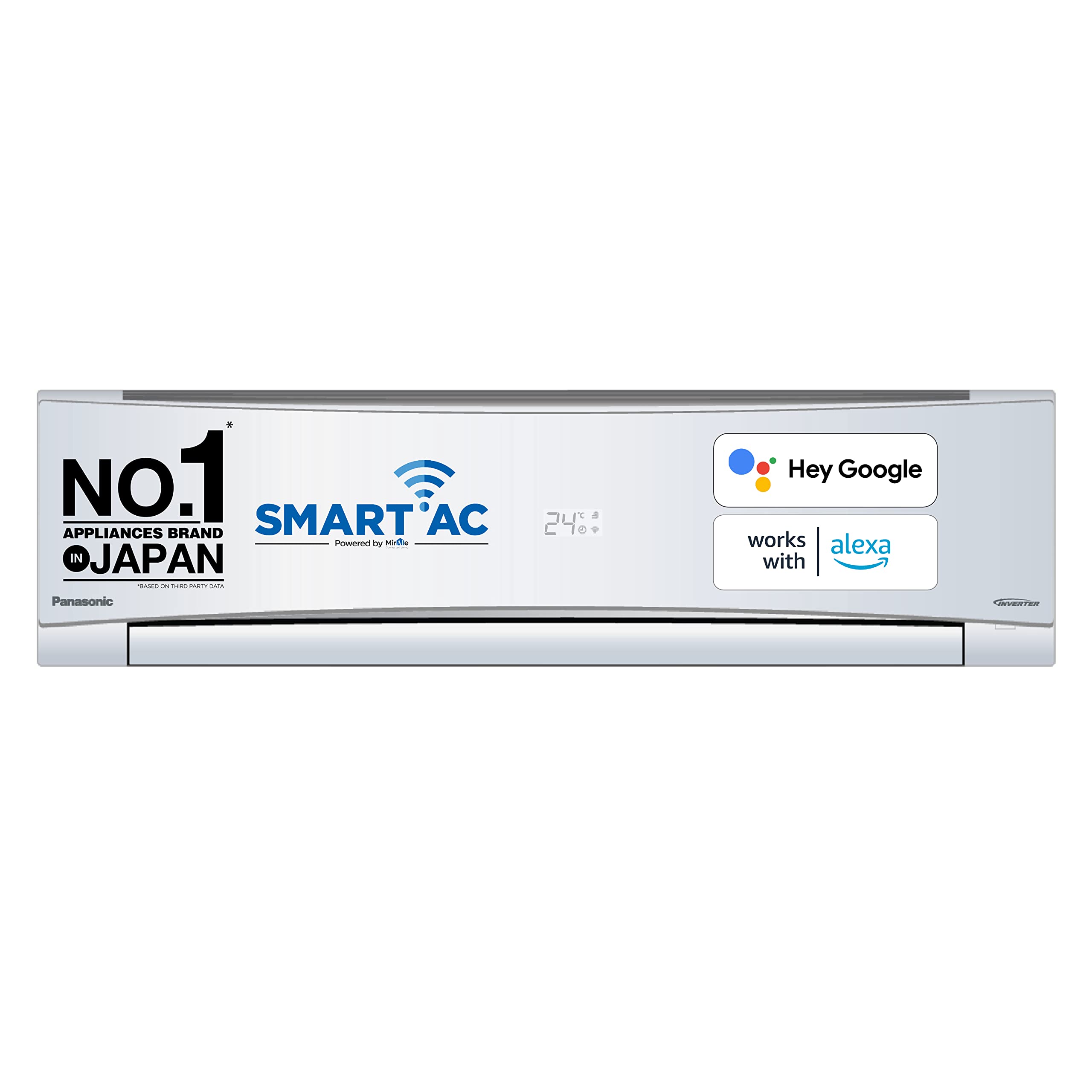 Panasonic 1.5 Ton 3 Star Wi-Fi Inverter Smart Split AC (Copper Condenser, 7 in 1 Convertible with additional AI Mode, PM 0.1 