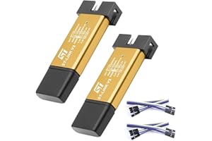 ST-Link V2 Programmier Binghe 2 Stücke ST-Link V2 Emulator ST-Link Downloader Mini-Debugger Programmier mit Dupont Wires ST-Link Emulator Downloader für 8/32 Bit-Mikrocontroller