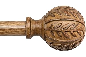 Gormena Gardinskena Utdragbar Mörkt Träfiber 80-218 Cm Bohemisk Stil
