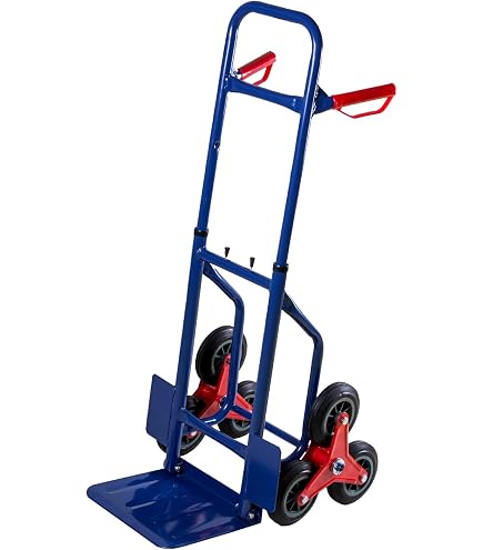 Diable Pliable MAXCRAFT - Charge Max 150 Kg - 3 Roues - Pliable Et Compact