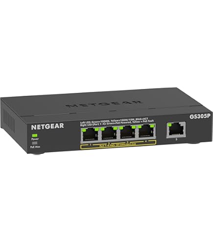 NETGEAR (GS108PP) Switch Ethernet PoE+ 8 Ports RJ45 Métal Gigabit