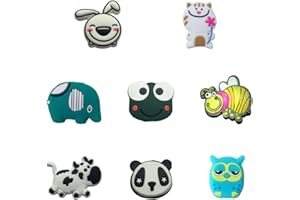 GTYHH Ammortizzatori per Racchette da Tennis da 8 Pezzi, Ammortizzatori con Simpatici Animali dei Cartoni Animati, Mini Ammortizzatori, Accessori per Racchette da Tennis